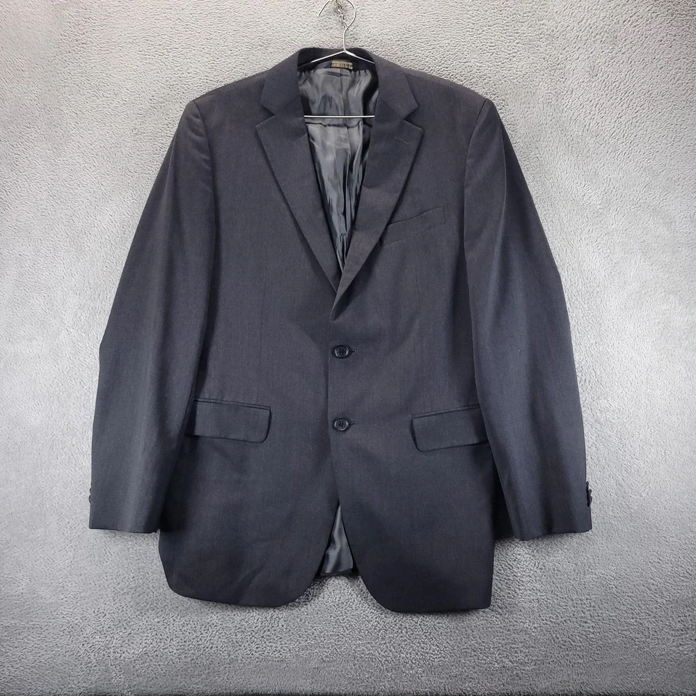 Banana Republic Suit Jacket Mens 40R Gray Wool Modern Fit Cerruti Canada Office